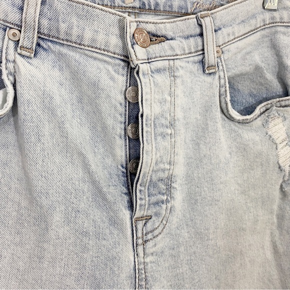 7 For All Mankind 29 High Waist Josefina‎ Boyfriend Ankle Jeans Distressed Light - Picture 6 of 16